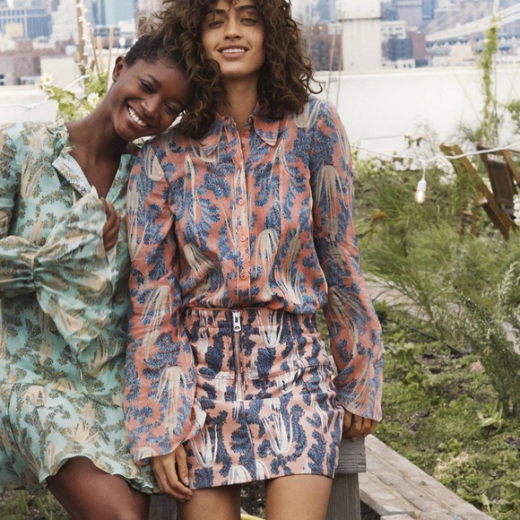 *SET* NEW H&M Conscious Exclusive Blouse & Skirt - Picture 1 of 4